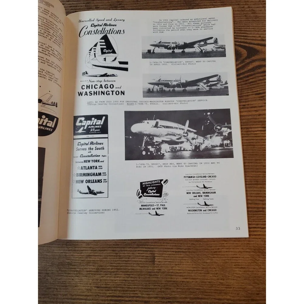 Signed George Cearley - Capital AirLines World's No.1 Prop Jet Airline